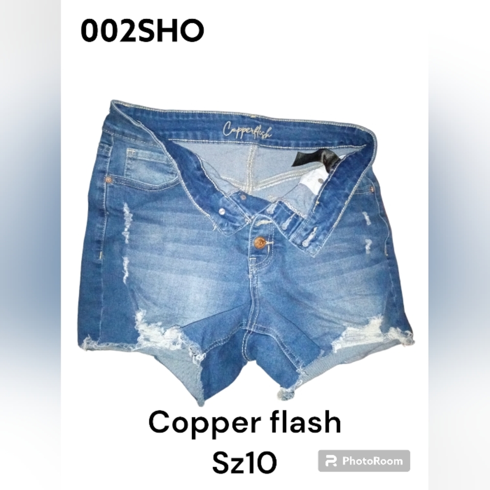Copperflash jean shorts sz 10